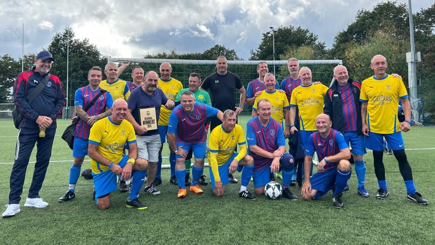 FA Walking Football Cup 2025 - Regional Finals - Finalists in a group photo.